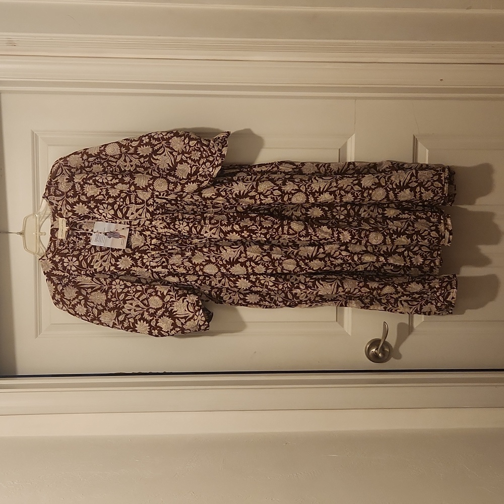 Daughters of India Kyra midi dress wine small